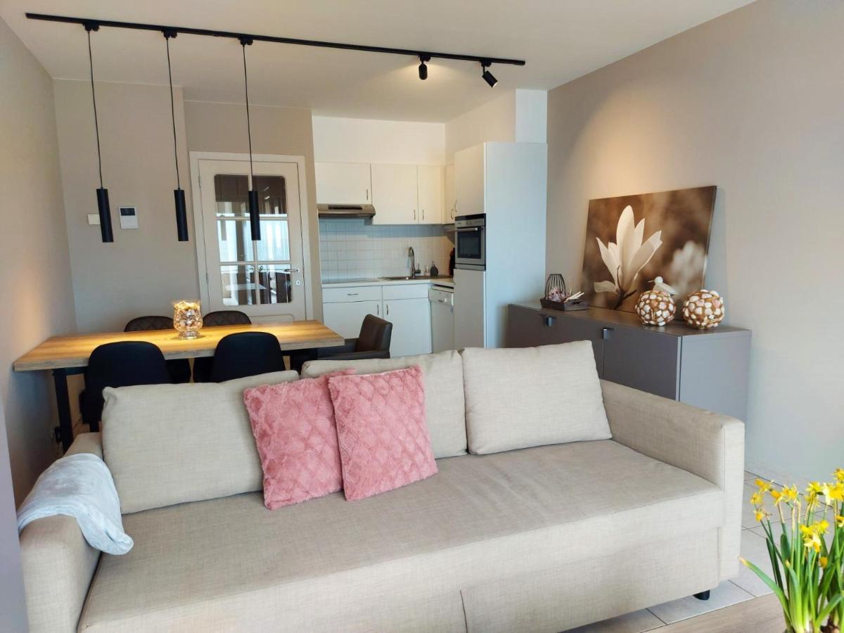 Appartement Met Zeezicht En Verwarmd Zwembad Oostende Eksteriør billede