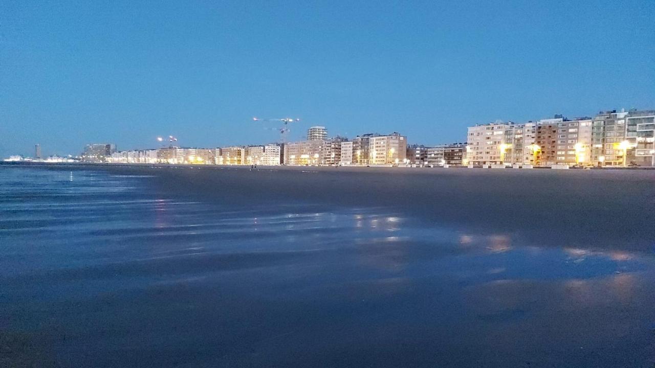Appartement Met Zeezicht En Verwarmd Zwembad Oostende Eksteriør billede